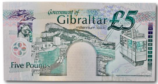 World Coins - Gibraltar, 5 pounds 2000