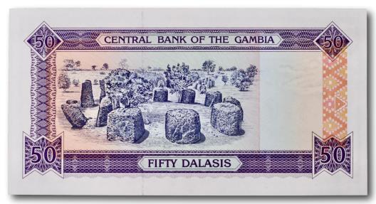 World Coins - Gambia, 50 dalasis 1989-1991