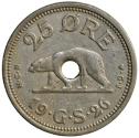 World Coins - Greenland, 25 øre 1926