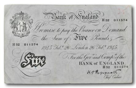 World Coins - Great Britain, 5 pounds 1945