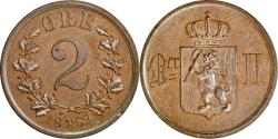 World Coins - Norway, 2 øre 1889