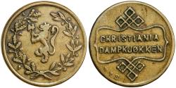 World Coins - Norway, token from Christiania Steam Kitchen