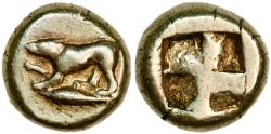 Ancient Coins - EL hekte from Kyzikos in Mysia (ca. 550-450 BC)