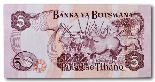 World Coins - Botswana, 5 pula 1992-1995