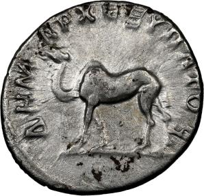 ARABIA, Petraea, Bostra Trajan AR Drachm NGC Ch XF 4/5 CAMEL