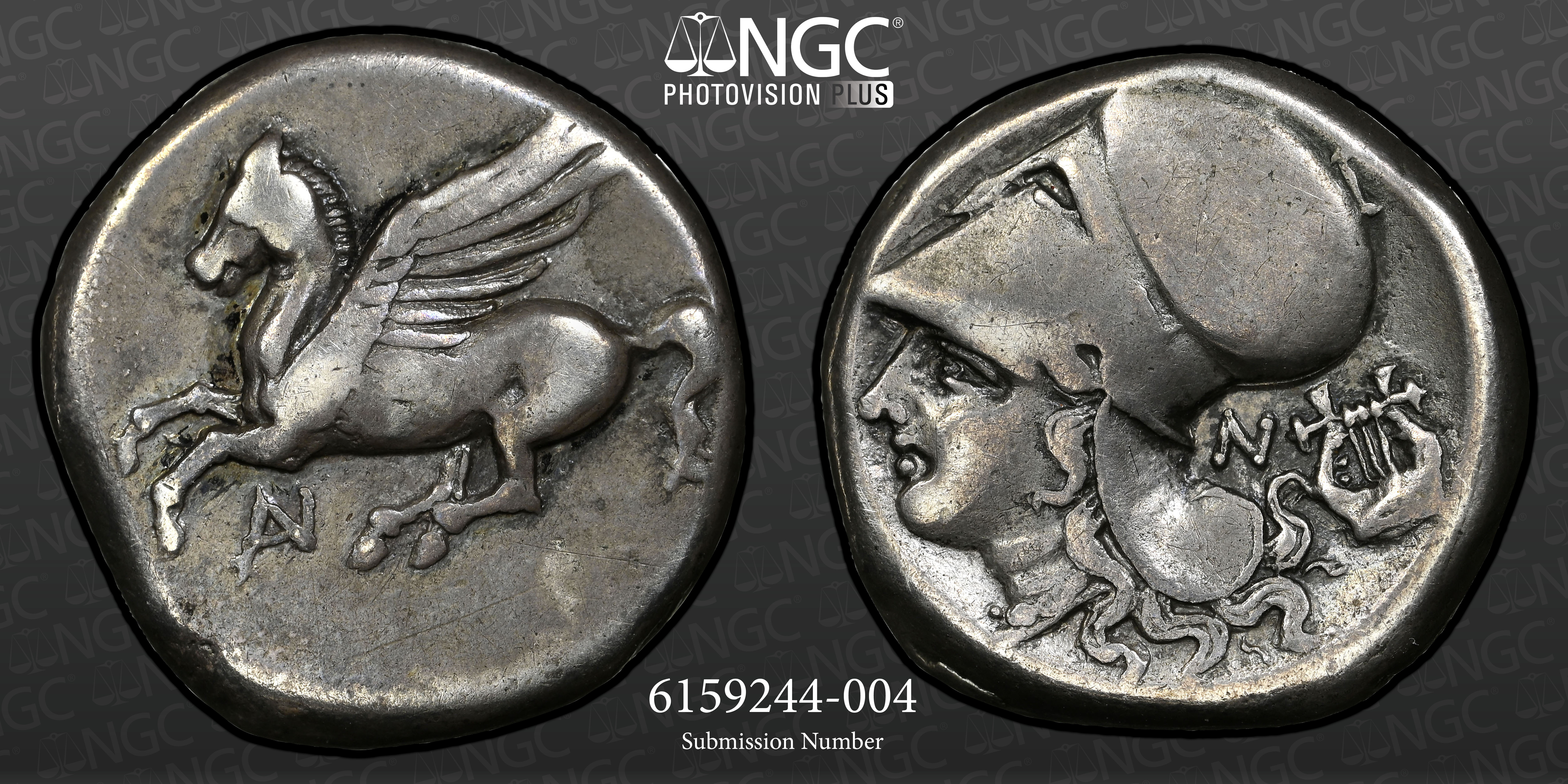 AKARNANIA, Anaktorion. “PEGASUS” 350-300 BC. AR Stater 20.5mm