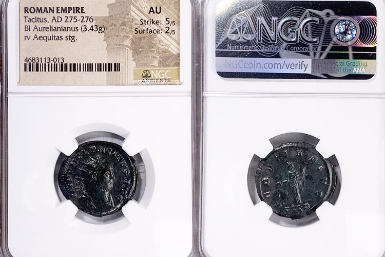 Tacitus - Roman Emperor: 275-276 A.D. Bronze Antoninianus 23mm