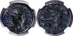 Ancient Coins - Tacitus - Roman Emperor: 275-276 A.D.  Bronze Antoninianus 23mm Rome mint, struck 275 A.D.  Reference: RIC 82- NGC - AU 5/5 2/5
