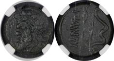 Ancient Coins - Bosporus NGC VF 5/5 3/5 - Pantikapaion - NGC VF 5/5 3/5 - AE 13.48g ca. 340-325 BC. Wreathed and bearded head of satyr left. Reverse: ΠANTI, bow and arrow. MacDonald 59; Anokhin 11