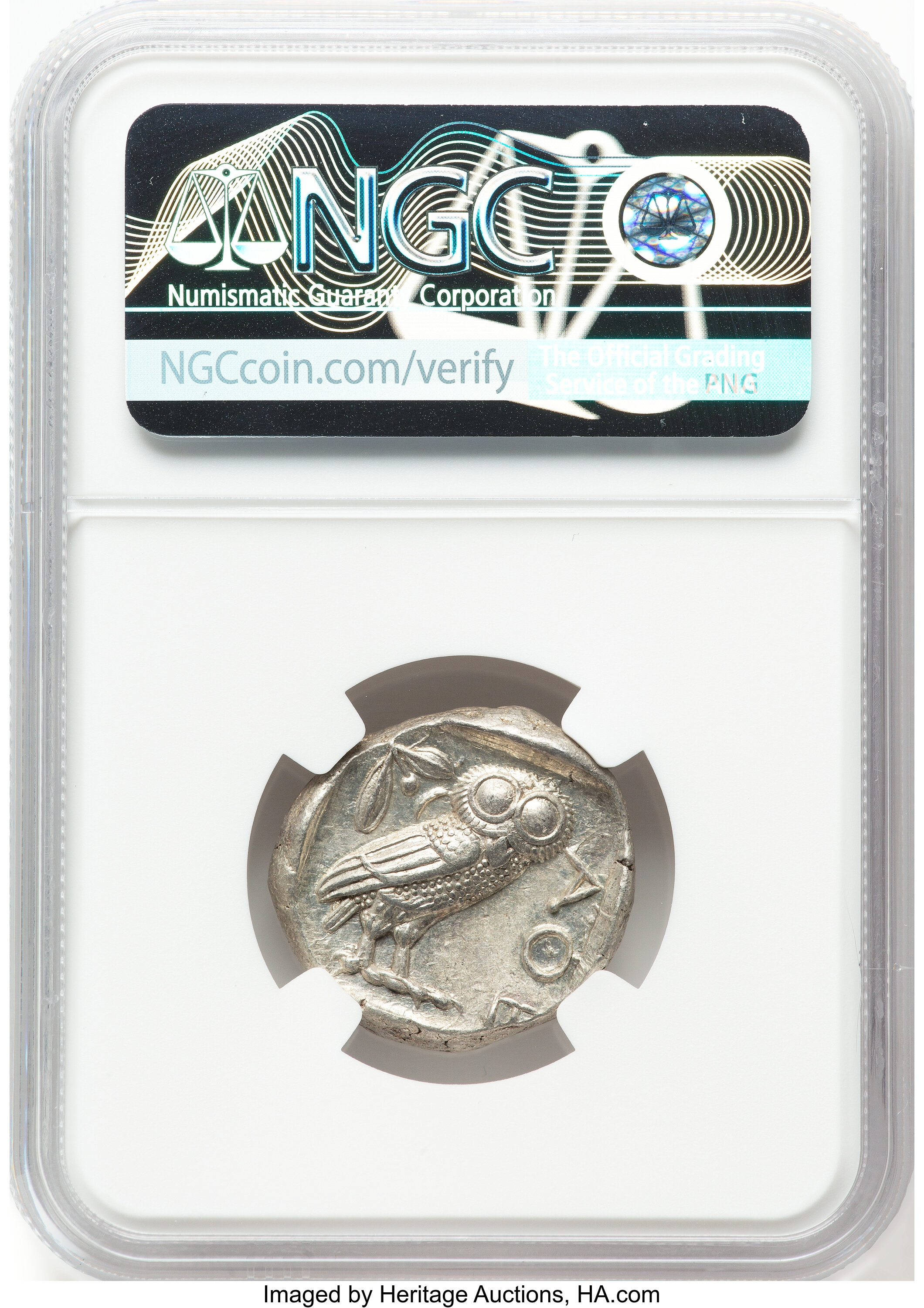 ATTICA. Athens NGC Choice AU 5/5 4/5 “OWL” AR Tetradrachm 440-404