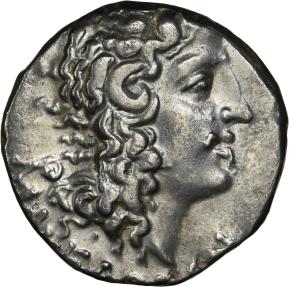 Ancient Coins - MACEDON (SILVER Roman Province). Aesillas. Quaestor, 95-70 BC. AR Tetradrachm  NGC XF 4/5 3/5 - 25mm 15.94g. Uncertain mint. Head of the deified Alexander the Great right.