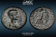 Ancient Coins - NERO - PHRYGIA. Sebaste (Young Nero) SCARCE ISSUE - A.D. 54-68. AE Assarion. 7.31 gm. 21 mm. Struck under Julius Dionysius, magistrate. NGC Ch VF 4/5 3/5