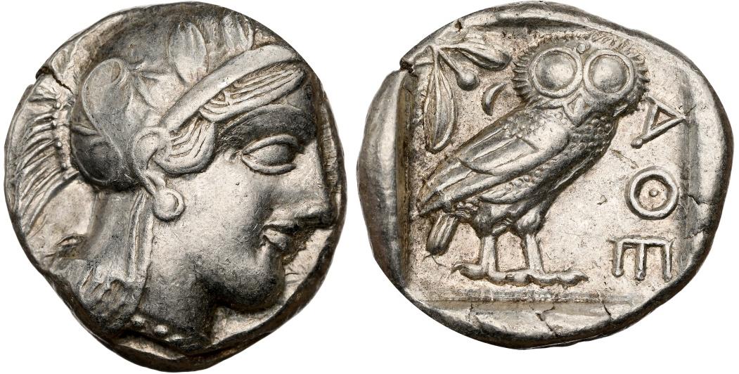 ATTICA Athens NGC XF 5/5 - 4/5 - 440-404 BC. AR Tetradrachm
