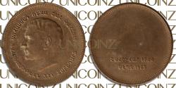 World Coins - Iran, Pahlavi, Mohammadreza Shah Era Commemorative Medal, 25th Anniversary of Pahlavi Monarchy, Armenian, Bronze, SH1344 (1965), 9.58g, 30mm