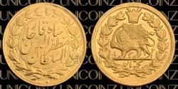 World Coins - Iran, Qajar, Mozaffar Aldin Shah One Toman Legend Type SH1314 (1896), 900 Gold, 2.87g, 20mm