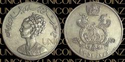 World Coins - Iran, Pahlavi, Mohammadreza Shah Era Norouz Commemorative, Queen Farah Pahlavi, Pattern SH1351 (1972), Silver, 18.25g, 40mm