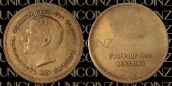 World Coins - Iran, Pahlavi, Mohammadreza Shah Era Commemorative Medal, 25th Anniversary of Pahlavi Monarchy, Armenian, Bronze, SH1344 (1965), 9.85g, 30mm