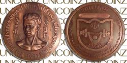 World Coins - Iran, First International Weightlifting Championship in Tehran Commemorating NAMDJOO The Champion SH1369 (1991), Bronze, 116.48g, 60mm