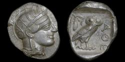 Ancient Coins - ATTICA, ATHENS, SILVER TETRADRACHM