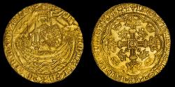 World Coins - HENRY VI, GOLD NOBLE, ANNULET ISSUE, CALAIS MINT MS 63