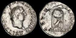 VITELLIUS, SILVER DENARIUS, RARE FINE-STYLE, TARRACO MINT | Roman ...