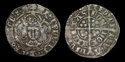 World Coins - HENRY VII SILVER GROAT, CLASS IIIC MINT MARK GREYHOUND HEAD