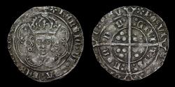 World Coins - HENRY VII SILVER GROAT, CLASS IIIb MINT MARK PANSY