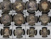 World Coins - VICTORIA, 1893 SILVER PROOF SET PF 64 CAMEO-PF 63
