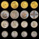 World Coins - GEORGE V, 1911 GOLD PROOF SET, GOLD PROOF SOVEREIGN - 1D