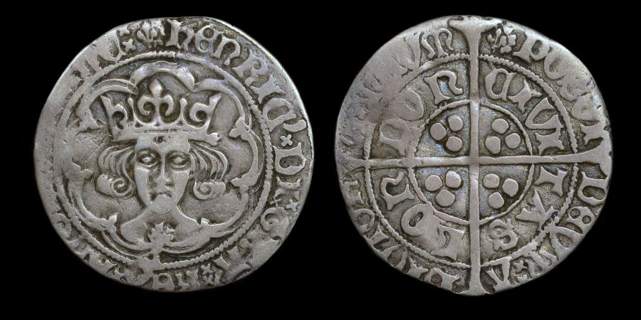 World Coins - HENRY VII SILVER GROAT, FIRST ISSUE, CLASS I, ROSE ON BUST