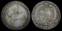World Coins - CHARLES I SILVER CROWN, TYPE 3b PLUME OVER SHIELD