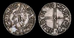 World Coins - AETHELRED II, LONG CROSS SILVER PENNY, SOUTHAMPTON MINT