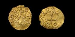 World Coins - EARLY CONTINENTAL (MEROVINGIAN FRANCE) GOLD TREMISSIUS