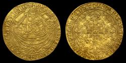 World Coins - HENRY VI GOLD NOBLE, ANNULET ISSUE, RARE YORK MINT