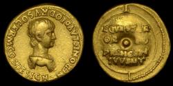 Ancient Coins - NERO GOLD AUREUS, AS CAESAR UNDER CLAUDIUS