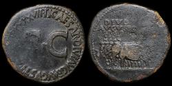 Ancient Coins - AUGUSTUS, SESTERTIUS, (UNDER TIBERIUS)