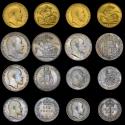 World Coins - EDWARD VII 1902 MATT PROOF SET - SOVEREIGN TO MAUNDY PENNY