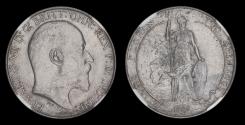 World Coins - EDWARD VII, 1905 SILVER FLORIN, NGC MS63, *THE RAREST DATE*