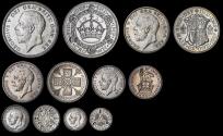 World Coins - GEORGE V, 1927 SILVER PROOF SET WITHIN PLUSH CASE