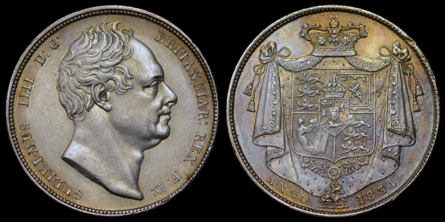 World Coins - WILLIAM IV, 1834 HALF-CROWN