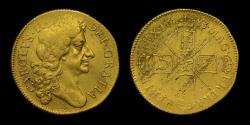 World Coins - CHARLES II, 1683 GOLD TWO GUINEAS
