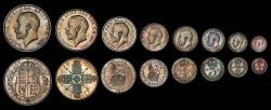 World Coins - GEORGE V, 1911 SILVER PROOF SET, WITH PLUSH ORIGINAL BOX