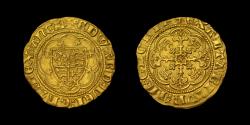 World Coins - EDWARD III, GOLD QUARTER NOBLE, TREATY PERIOD, MS 62