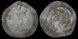 World Coins - CHARLES I, SILVER HALFCROWN, GROUP IV UNDER THE KING