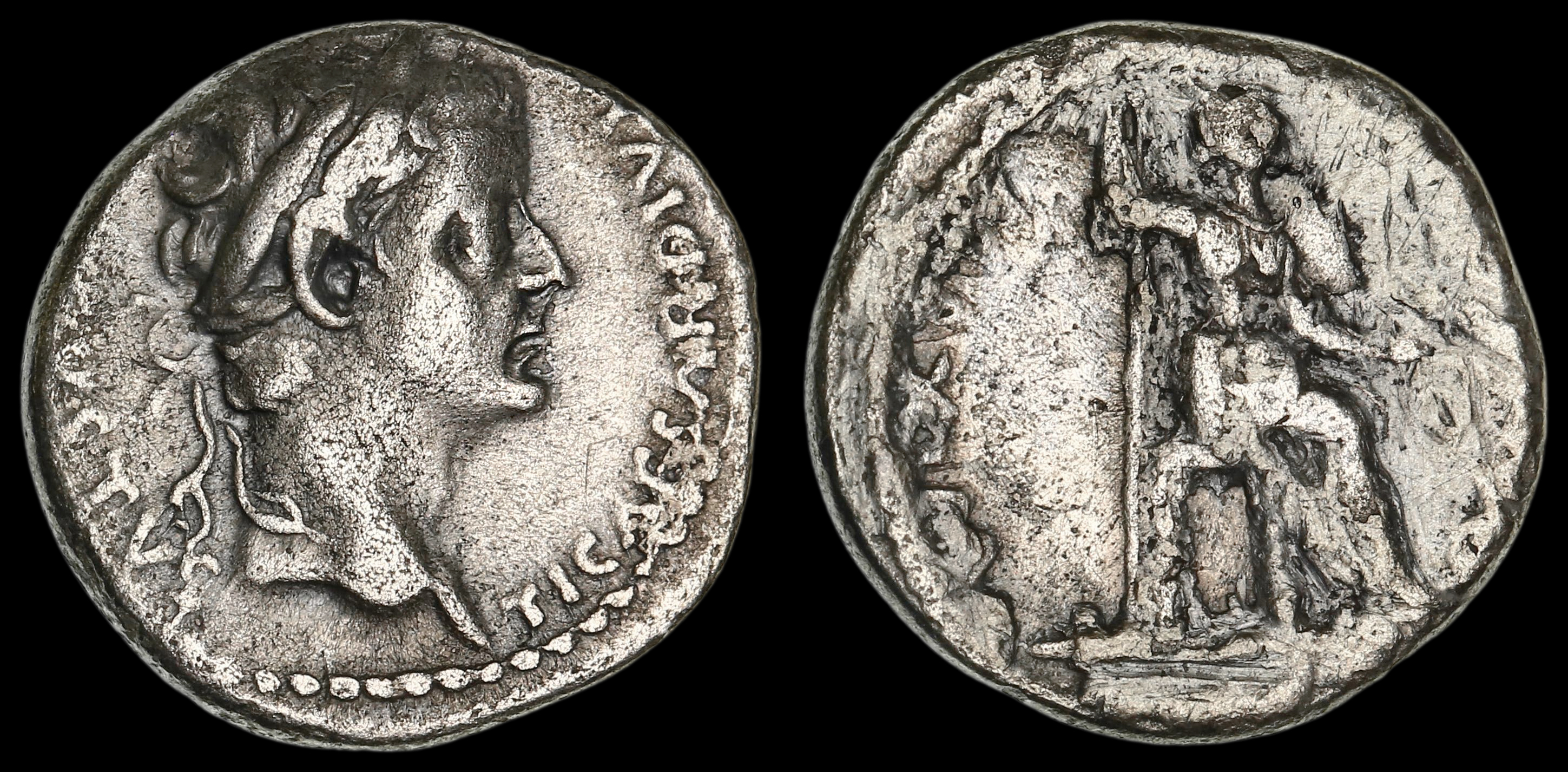 TIBERIUS, SILVER DENARIUS TRIBUTE PENNY | Roman Imperial Coins