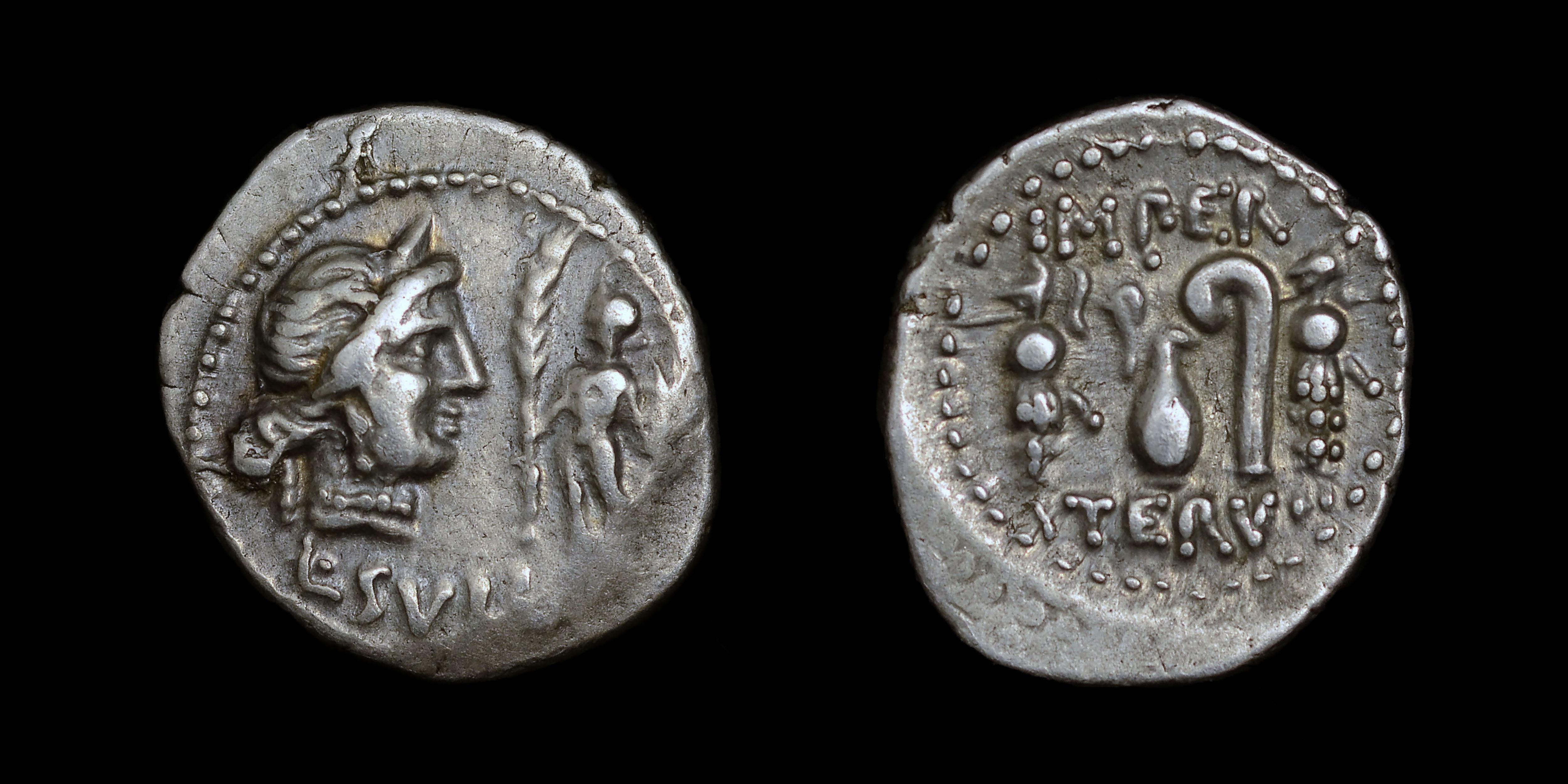 Sulla Coin Rome L. CORNELIUS SULLA SILVER DENARIUS, MILITARY TRAVELING MINT | Roman ...