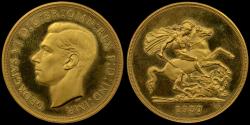 World Coins - GEORGE VI, 1937 GOLD PROOF FIVE POUNDS, PF 64 ULTRA CAMEO