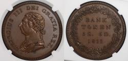 World Coins - GEORGE III PATTERN COPPER DOLLAR, 1811, NGC PF 64 BN