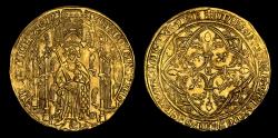 World Coins - ANGLO-GALLIC, EDWARD THE BLACK PRINCE GOLD PAVILLON D'OR, MS63+