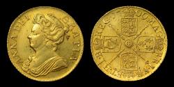 World Coins - ANNE, 1709 GOLD GUINEA, MS 63+ *TOP OF THE POP*